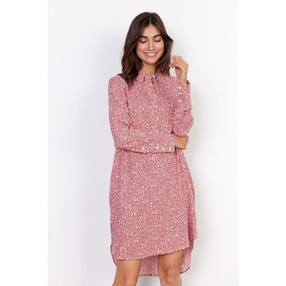 NWT SOYA CONCEPT MOLLY 3 Berry Paisley Tunic Shirt Dress - Picture 1 of 6